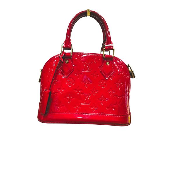 Louis Vuitton Red Vernis Alma BB - Picture 1 of 13